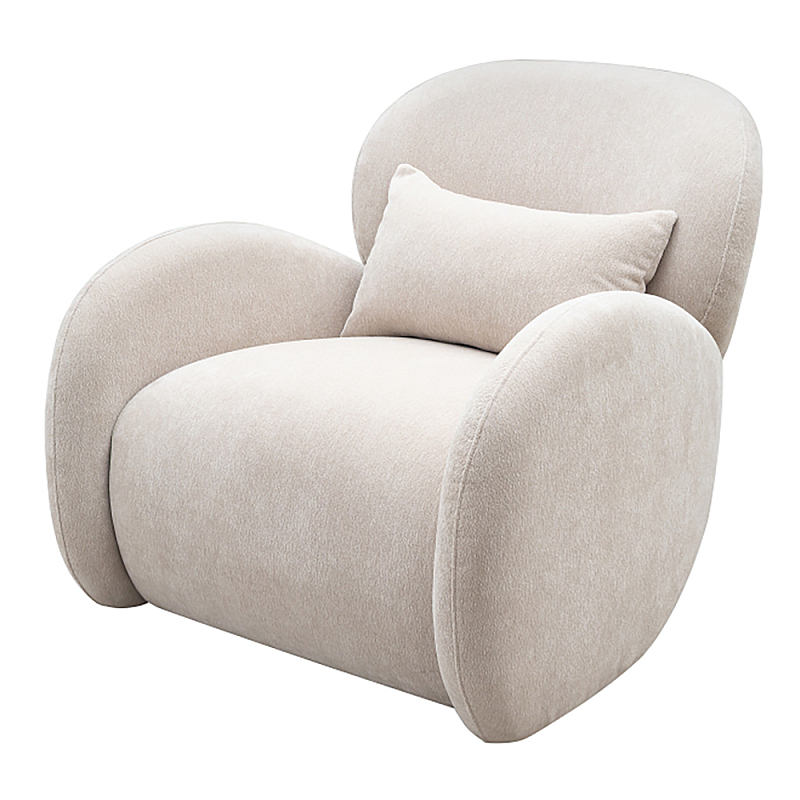 Кресло Rafael Accent Chair Молочный Черный в Санкт-петербурге | Loft Concept 