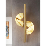 Бра  с фигурным мраморным рассеивателем Spiral of Warm Light варинант исполнения - 6 | Loft Concept в Санкт-петербурге