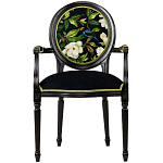 Стул с подлокотниками из бука с изображением птицы и цветов Blooming Birds варинант исполнения - 1 | Loft Concept в Санкт-петербурге