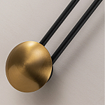 Бра с янтарным стеклянным диском и золотистыми акцентами Savio Glass Disc варинант исполнения - 3 | Loft Concept в Санкт-петербурге