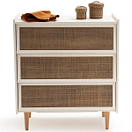 Комод с 3-мя ящиками из ротанга Blais Cream Wicker Furniture варинант исполнения - 3 | Loft Concept в Санкт-петербурге