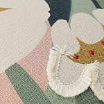 Подушка с цветочным принтом и кисточками Blooming Elegance Daisy варинант исполнения - 2 | Loft Concept в Санкт-петербурге