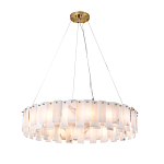 Люстра круглая декорированная натуральным камнем Stone Interior Accent варинант исполнения - 2 | Loft Concept в Санкт-петербурге