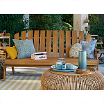 Садовая скамья из массива акации Ruth Wooden Bench варинант исполнения - 4 | Loft Concept в Санкт-петербурге