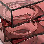 Стол журнальный в форме кубов Acrylic Furniture Lumina Crimson Clarity варинант исполнения - 4 | Loft Concept в Санкт-петербурге