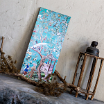 Постер на холсте в стиле шинуазри с изображением сада Chinoiserie Gazebo in the Imperial Garden Poster варинант исполнения - 2 | Loft Concept в Санкт-петербурге