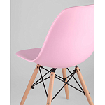 Пластиковый стул на ножках из массива бука Eames Pink варинант исполнения - 3 | Loft Concept в Санкт-петербурге