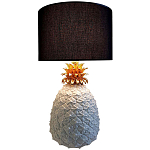 Настольная лампа с абажуром и декором в виде ананас Pineapple Black Lampshade варинант исполнения - 1 | Loft Concept в Санкт-петербурге