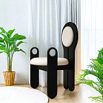 Стул черный из дерева с круглой спинкой Chair in Neoclassical Style варинант исполнения - 1 | Loft Concept в Санкт-петербурге