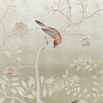 Обои ручная роспись Temple Newsam White Gold gilded silk варинант исполнения - 6 | Loft Concept в Санкт-петербурге