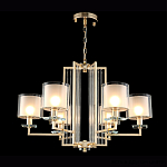 Люстра с 6-ю цилиндрическими плафонами из стекла Laurent варинант исполнения - 2 | Loft Concept в Санкт-петербурге