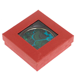 Зеркало карманное складное круглое из натурального камня Малахит с Хризоколлой в подарочной упаковке Gold Stone Mirrors варинант исполнения - 4 | Loft Concept в Санкт-петербурге