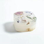 Шкатулка из эпоксидной смолы с цветами белая Epoxy Resin Square Box White варинант исполнения - 5 | Loft Concept в Санкт-петербурге