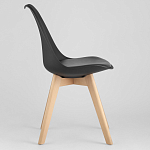 Стул с основой из пластика и мягким сиденьем Arvika Black варинант исполнения - 3 | Loft Concept в Санкт-петербурге