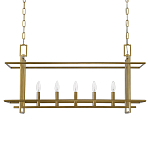 Подвесной светильник прямоугольный 5-ти ламповый Linear Kitchen Light варинант исполнения - 2 | Loft Concept в Санкт-петербурге