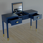 Туалетный стол - Трельяж Elsa Dreams Blue 120 см варинант исполнения - 2 | Loft Concept в Санкт-петербурге