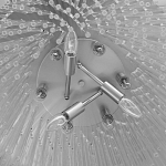 Люстра круглая с прозрачными стеклянными трубками Nembus варинант исполнения - 8 | Loft Concept в Санкт-петербурге