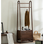 Вешалка деревянная с 2- мя ящиками Moon Walnut Furniture варинант исполнения - 2 | Loft Concept в Санкт-петербурге