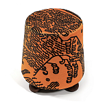 Пуф Wakonda Terracotta Tiger Mountain с Круглыми ножками  варинант исполнения - 2 | Loft Concept в Санкт-петербурге