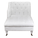 Кушетка белая с мягкой обивкой из велюра Michael Couch варинант исполнения - 4 | Loft Concept в Санкт-петербурге