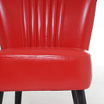Кресло с обивкой из эко-кожи Harper Armchair Red варинант исполнения - 6 | Loft Concept в Санкт-петербурге