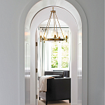  Люстра с 5-ю цилиндрическими плафонами из стекла с пузырьками Hinkley варинант исполнения - 9 | Loft Concept в Санкт-петербурге