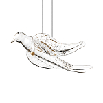 Подвесной светильник с прозрачной стеклянной птичкой Serip Voa варинант исполнения - 6 | Loft Concept в Санкт-петербурге