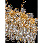 Люстра с декоративными элементами в виде крупных хрустальных цветов Palace Gardens варинант исполнения - 3 | Loft Concept в Санкт-петербурге