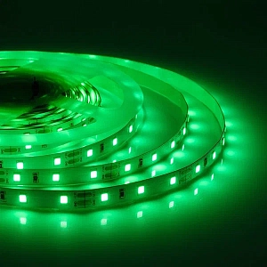 Светодиодная лента 4,8W/m 60LED/m 2835SMD зеленый 5M