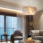 Подвесной светильник с белыми изящными декоративными лепестками Volumetric Petal Lamp варинант исполнения - 4 | Loft Concept в Санкт-петербурге