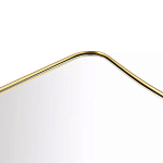 Зеркало золотистое с закруглёнными углами Thin Frame варинант исполнения - 2 | Loft Concept в Санкт-петербурге