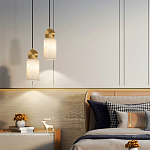 Подвесной светильник светодиодный с цилиндрическим плафоном Stone Helios варинант исполнения - 4 | Loft Concept в Санкт-петербурге