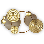 Панно настенное Blank Sheet Golden Orbit варинант исполнения - 1 | Loft Concept в Санкт-петербурге