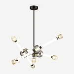 Светодиодная люстра Rovelly Black варинант исполнения - 2 | Loft Concept в Санкт-петербурге