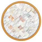 Бра в форме диска с перламутровыми прямоугольниками из морской ракушки Touch of Marine Charm варинант исполнения - 2 | Loft Concept в Санкт-петербурге