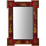 Зеркало в стиле Шинуазри ручная роспись Chinoiserie Mirror Red варинант исполнения - 1 | Loft Concept в Санкт-петербурге