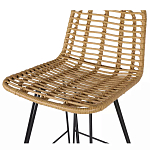 Стул барный с ротанговым плетением Half Bar Chair with Wicker без подлокотников варинант исполнения - 6 | Loft Concept в Санкт-петербурге