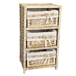 Стеллаж для детской с плетенным выдвижными корзинами Bow варинант исполнения - 1 | Loft Concept в Санкт-петербурге