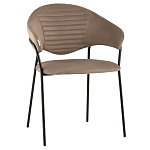 Коричневый стул с обивкой из искусственной замши Alexis варинант исполнения - 1 | Loft Concept в Санкт-петербурге