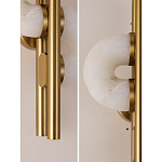 Бра  с фигурным мраморным рассеивателем Spiral of Warm Light варинант исполнения - 8 | Loft Concept в Санкт-петербурге