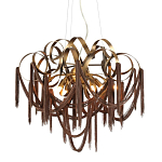 Люстра подвесная с переплетенными металлическими лентами и цепочками Atlantis Chain варинант исполнения - 1 | Loft Concept в Санкт-петербурге