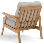 Кресло с каркасом из массива дуба Deniaud Oak Beige Armchair варинант исполнения - 4 | Loft Concept в Санкт-петербурге