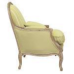 Кресло Ava Classical Armchair green striped flax варинант исполнения - 1 | Loft Concept в Санкт-петербурге