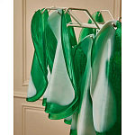 Люстра из стеклянных зеленых лепестков Petalled Illuminator варинант исполнения - 8 | Loft Concept в Санкт-петербурге