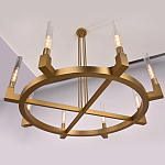 Люстра CANELLE Round Chandelier 8 Modern Brass варинант исполнения - 2 | Loft Concept в Санкт-петербурге