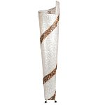 Торшер из перламутра на металлическом каркасе Indonesian Spiral 2 варинант исполнения - 3 | Loft Concept в Санкт-петербурге