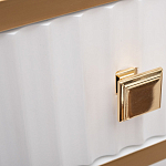 Консоль с ящиком белая с золотом Textured White Console with Gold варинант исполнения - 4 | Loft Concept в Санкт-петербурге