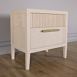 Прикроватная Тумбочка Primo с двумя ящиками Светлый дуб варинант исполнения - 2 | Loft Concept в Санкт-петербурге