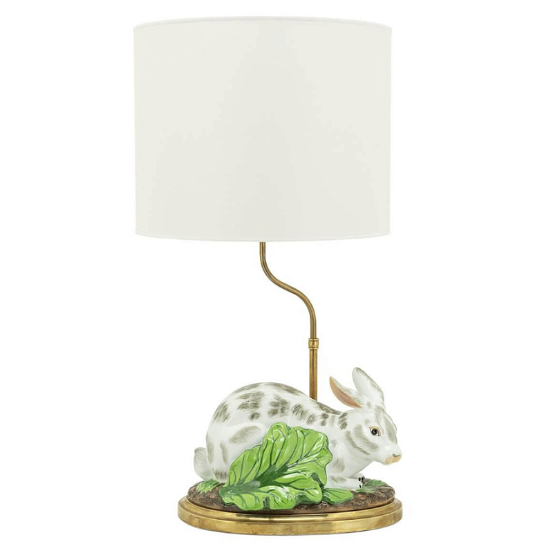 Настольная лампа ABHIKA LAMPTABLE RABBIT Зеленый Золотой Белый в Санкт-петербурге | Loft Concept 