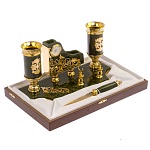 Настольный письменный набор из нефрита с ножом для бумаг в подарочной коробке Maecenas варинант исполнения - 3 | Loft Concept в Санкт-петербурге